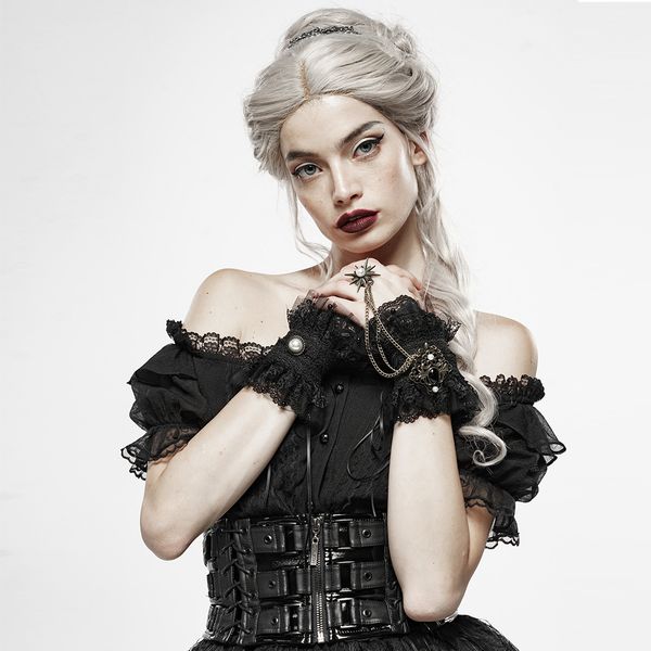 punkrave women' steampunk queen gorgeous lace vintage punk style fashion evening dinner prom gloves, Blue;gray
punkrave women' steampunk queen gorgeous lace vintage punk style fashion evening dinner prom gloves, Blue;gray