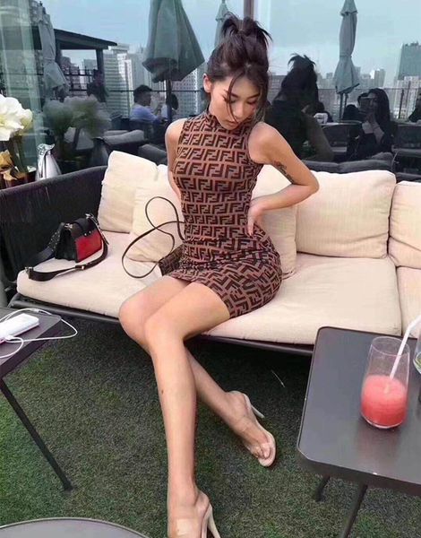 2020 new designer women dresses european american fashion dress sleeveless jersey sweater dress letter printing ff dress, Black;gray
2020 new designer women dresses european american fashion dress sleeveless jersey sweater dress letter printing ff dress, Black;gray