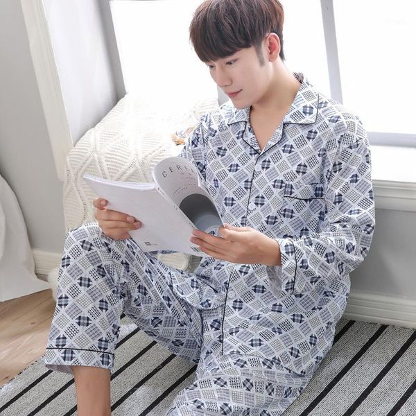 men pyjama set cotton spring long sleeve plaid men pajama suit spring nightwear pijama male sleepwear two piece xxxl1, Black;brown
men pyjama set cotton spring long sleeve plaid men pajama suit spring nightwear pijama male sleepwear two piece xxxl1, Black;brown
