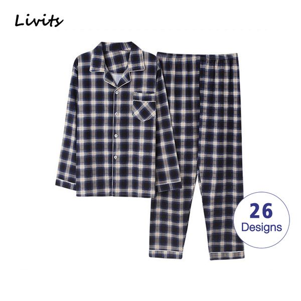 men pajamas sets cotton pyjamas sleepwear nightwear long sleeve printed striped casual lj201113, Black;brown
men pajamas sets cotton pyjamas sleepwear nightwear long sleeve printed striped casual lj201113, Black;brown