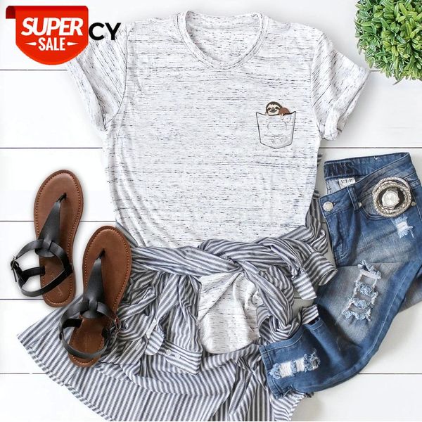 jfuncy cute cartoon sloth pocket print plus size women loose tee 100% cotton summer t-shirt woman shirt kawaii mujer tshirt #lu4t, White
jfuncy cute cartoon sloth pocket print plus size women loose tee 100% cotton summer t-shirt woman shirt kawaii mujer tshirt #lu4t, White