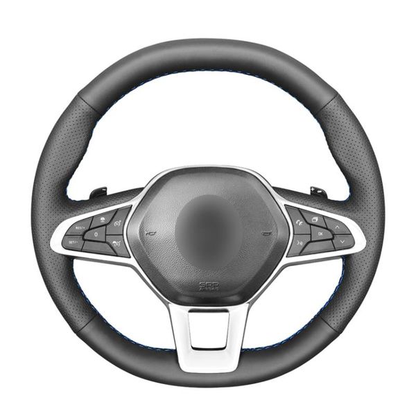 steering wheel covers hand-stitched black pu artificial cover for clio 5 (v) zoe captur 2021-2021
steering wheel covers hand-stitched black pu artificial cover for clio 5 (v) zoe captur 2021-2021