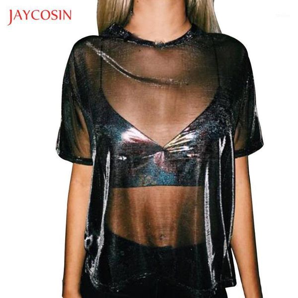 women's t-shirt jaycosin women 2021 design t shirt solid mesh hollow transparent round neck short sleeve summer cool loose, White
women's t-shirt jaycosin women 2021 design t shirt solid mesh hollow transparent round neck short sleeve summer cool loose, White