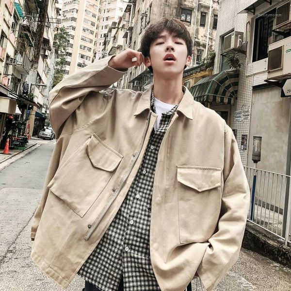 men's jackets 2021 spring outfit european and american style men's workwear trend fashion casual lapel couple jacket s-xl sports, Black;brown
men's jackets 2021 spring outfit european and american style men's workwear trend fashion casual lapel couple jacket s-xl sports, Black;brown
