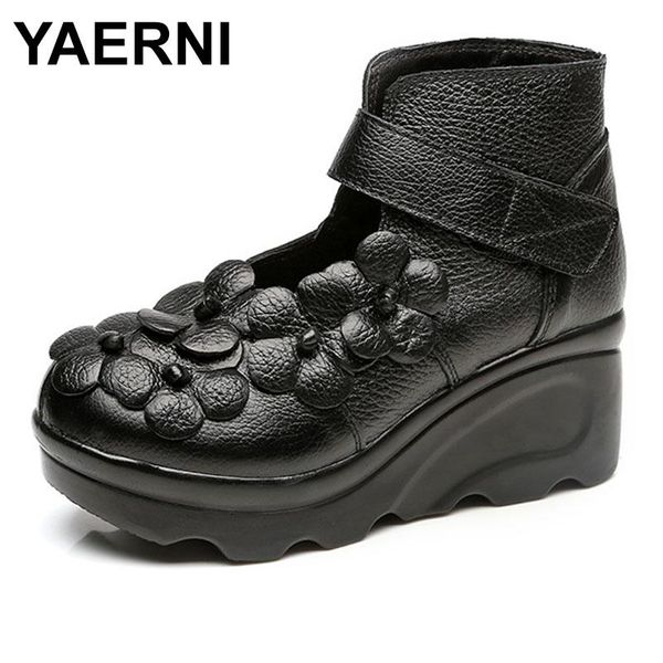 boots yaerni 2021 handmade ethnic style women's slope and leather shoes retro flowers mother e387, Black
boots yaerni 2021 handmade ethnic style women's slope and leather shoes retro flowers mother e387, Black