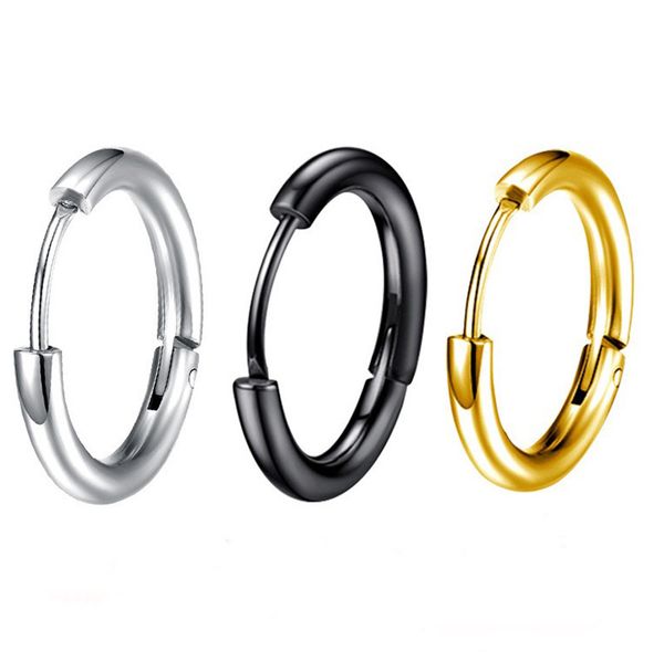 hip hop style cool huggie earring gold silver plating stainless steel earrings, Golden;silver
hip hop style cool huggie earring gold silver plating stainless steel earrings, Golden;silver