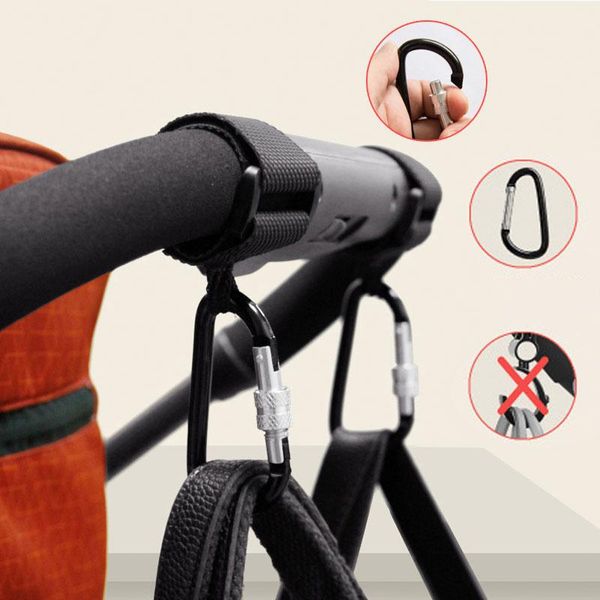 New Baby Stroller Accessories Multi Purpose Baby Stroller Hook Shopping Pram Hook Props Hanger Metal Convenient Hooks