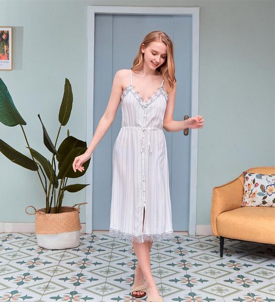 women's sleepwear striped nightgowns sleepshirts lace home dress spaghetti strap nightdress sleep & lounge nightgown female h993, Black;red
women's sleepwear striped nightgowns sleepshirts lace home dress spaghetti strap nightdress sleep & lounge nightgown female h993, Black;red