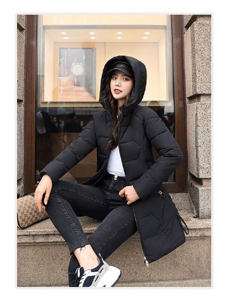 2021 new winter of fashionable women korean mid-length women's down heavy padded thin jacket ixz8, Black
2021 new winter of fashionable women korean mid-length women's down heavy padded thin jacket ixz8, Black