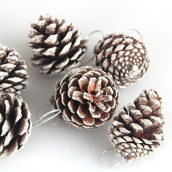 christmas pendant 5cm decoration tree natural dyed white small pine cone ornaments 6pcs
christmas pendant 5cm decoration tree natural dyed white small pine cone ornaments 6pcs