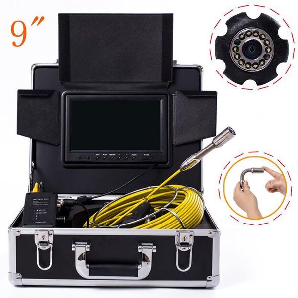 20m cable industrial endoscope sewer pipe video camera hd 1000tvl 9''screen drain pipeline inspection system dvr1
20m cable industrial endoscope sewer pipe video camera hd 1000tvl 9''screen drain pipeline inspection system dvr1