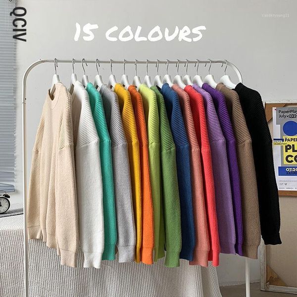 men's sweaters 15 color solid sweater casual oversize o-neck men's winter warm korean women pullovers1, White;black
men's sweaters 15 color solid sweater casual oversize o-neck men's winter warm korean women pullovers1, White;black