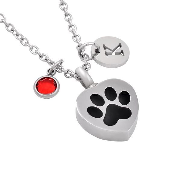 pendant necklaces 0063 diy 12 colors birthstone &26 letters charm dog print in my heart stainless steel cremation necklace urn for pet, Silver
pendant necklaces 0063 diy 12 colors birthstone &26 letters charm dog print in my heart stainless steel cremation necklace urn for pet, Silver