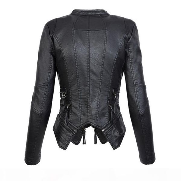 rosetic gothic jacket women leather black jacket female coat autumn faux soft leather jacket women fashion zipper motorcycle pu l18100904, Black;brown
rosetic gothic jacket women leather black jacket female coat autumn faux soft leather jacket women fashion zipper motorcycle pu l18100904, Black;brown