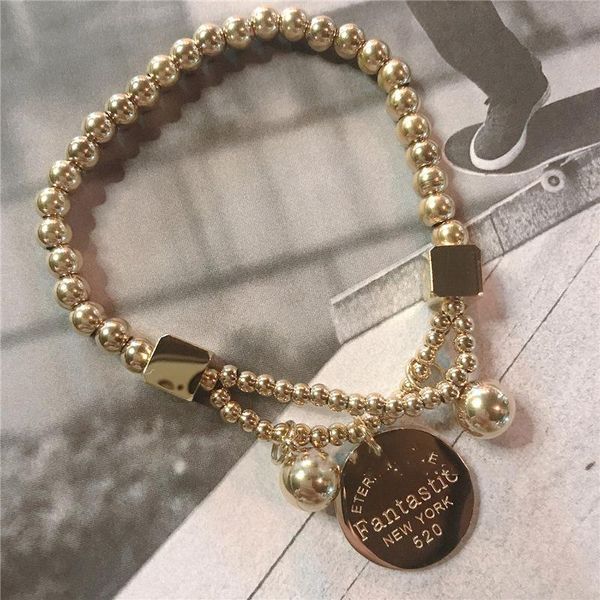 charm bracelets gold color titanium steel geometric round pendant women bracelet on hand female trends jewelry 2021 ybr188, Golden;silver
charm bracelets gold color titanium steel geometric round pendant women bracelet on hand female trends jewelry 2021 ybr188, Golden;silver