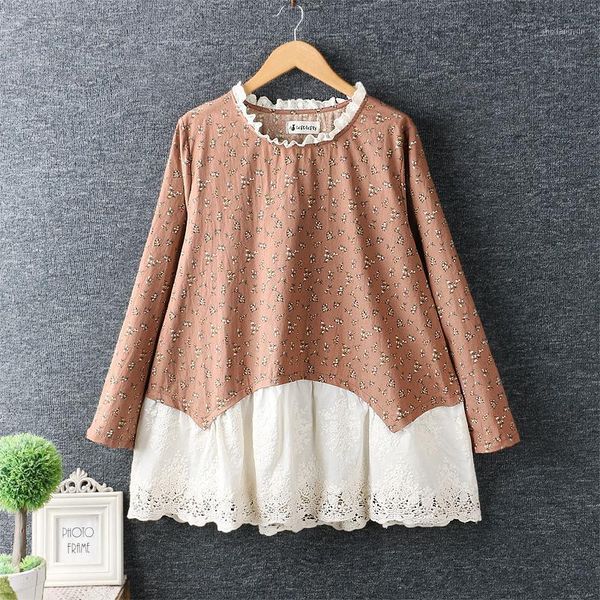 autumn 2021 new japan style fresh mori loose long sleeve shirt floral cotton women1, White
autumn 2021 new japan style fresh mori loose long sleeve shirt floral cotton women1, White