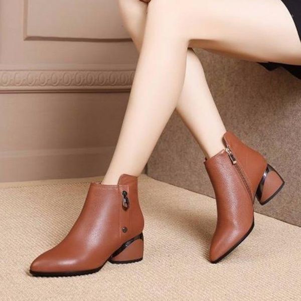 cresfimix women fashion sweet pointed toe brown pu leather short ankle boots with side zipper lady classic black boots c64631
cresfimix women fashion sweet pointed toe brown pu leather short ankle boots with side zipper lady classic black boots c64631
