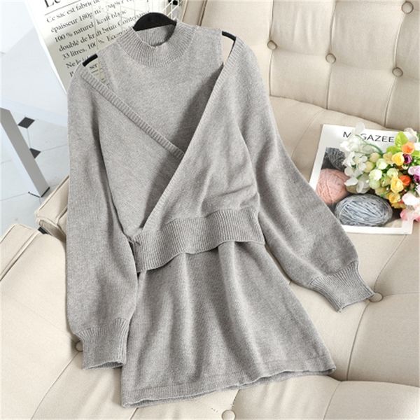 2021 new early spring french retro playful suit small fragrant knitted off-shoulder sweater dress two-piece package hip nvg6, Black;gray
2021 new early spring french retro playful suit small fragrant knitted off-shoulder sweater dress two-piece package hip nvg6, Black;gray
