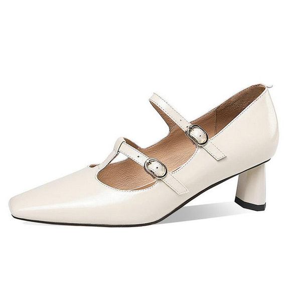 dress shoes genuine leather high heels pumps for women mary janes square toe fashion est wedding party woman, Black
dress shoes genuine leather high heels pumps for women mary janes square toe fashion est wedding party woman, Black