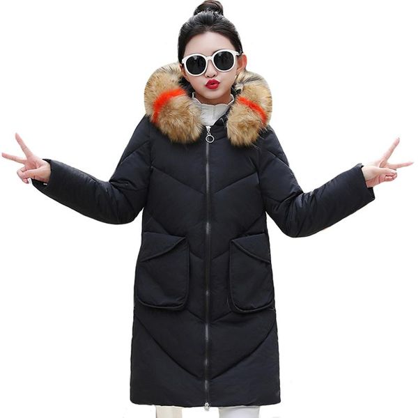 new design 2021 women winter jacket long hooded with fur collar winter coat outwear padded female parka abrigos mujer invierno, Black
new design 2021 women winter jacket long hooded with fur collar winter coat outwear padded female parka abrigos mujer invierno, Black