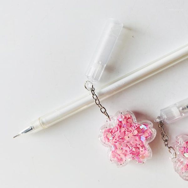 gel pens 10x cute sakura pink drift sand pendant pen rollerball student stationery school office supply 0.38mm black ink1
gel pens 10x cute sakura pink drift sand pendant pen rollerball student stationery school office supply 0.38mm black ink1