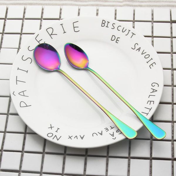 spoons lekoch stainless steel rainbow sharp and round head coffee scoop mixing set cold drink fruit long ice for gift
spoons lekoch stainless steel rainbow sharp and round head coffee scoop mixing set cold drink fruit long ice for gift