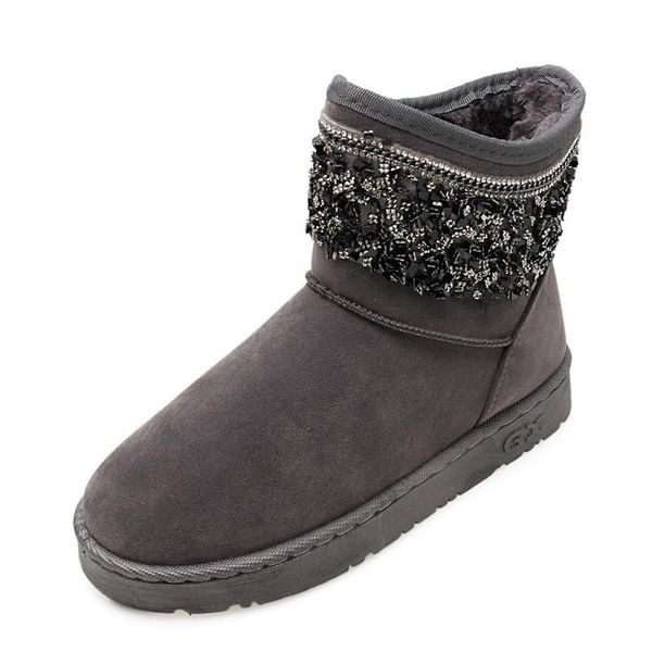 yeddamavis boots women boots gray warm winter round toe rhinestone buckle ankle thick heels flats women shoes woman, Black
yeddamavis boots women boots gray warm winter round toe rhinestone buckle ankle thick heels flats women shoes woman, Black