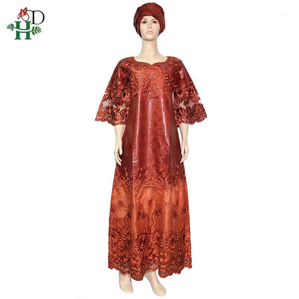 h&d bazin embroidery dress for women african french lace dress ladies dashiki maxi robe africaine femme 20201, Red
h&d bazin embroidery dress for women african french lace dress ladies dashiki maxi robe africaine femme 20201, Red