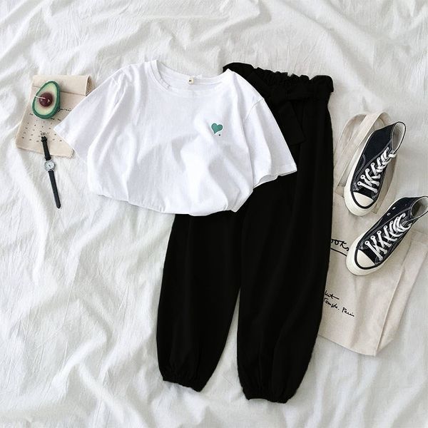 azptz cje summer new women's style korean wear loose slimming harlan t-shirt pants casual pantssuit casual pants two-piece set of girlf, Gray
azptz cje summer new women's style korean wear loose slimming harlan t-shirt pants casual pantssuit casual pants two-piece set of girlf, Gray