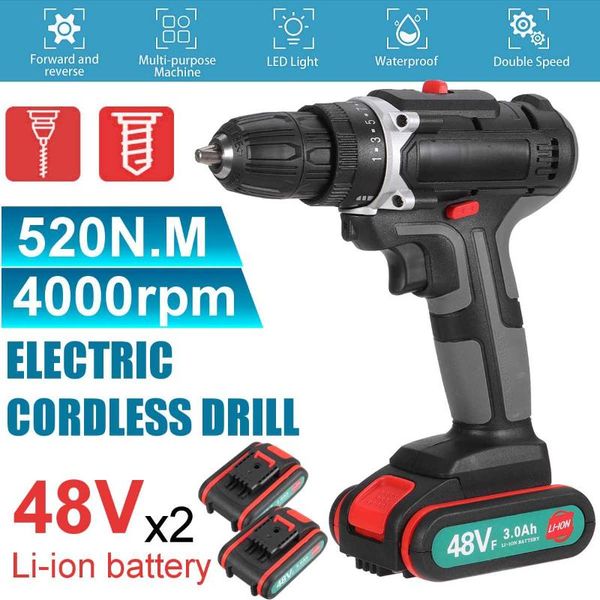 48vf impact dril electric screwdriver drill rechargeable multifunction wireless electric drill with lithium battery drills tool
48vf impact dril electric screwdriver drill rechargeable multifunction wireless electric drill with lithium battery drills tool