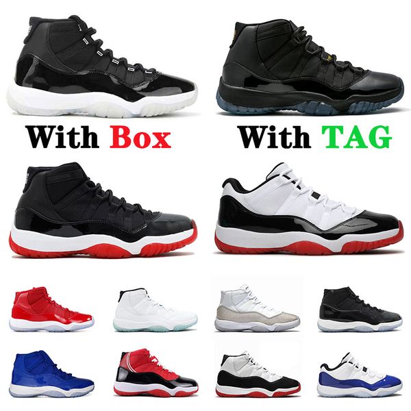 2020 with box x stock jumpman 11 original basketball shoes mens womens 11s concord high low bred 2019 cap and gown trainers, White;red
2020 with box x stock jumpman 11 original basketball shoes mens womens 11s concord high low bred 2019 cap and gown trainers, White;red