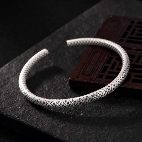is contracted female bracelet weave texture solid fine silver gift the role ofing tasted bangle, Black
is contracted female bracelet weave texture solid fine silver gift the role ofing tasted bangle, Black
