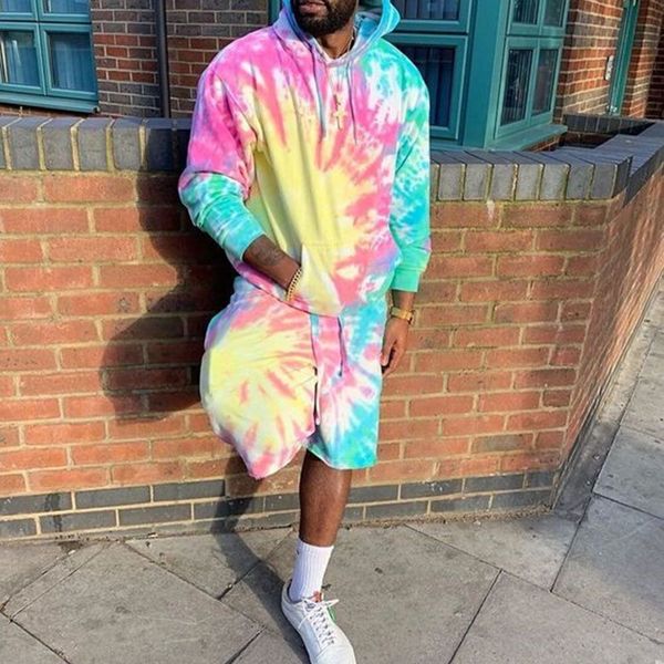 2021 spring tie dye mens tracksuits long sleeve hooded sweatshirts two piece sets for man casual loose designer mens suits, Gray
2021 spring tie dye mens tracksuits long sleeve hooded sweatshirts two piece sets for man casual loose designer mens suits, Gray