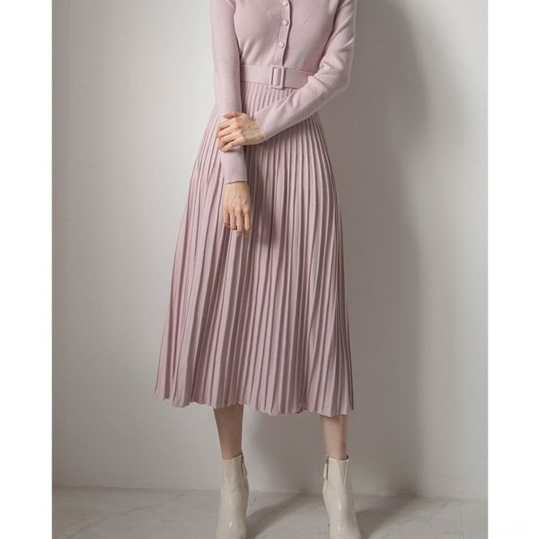 small fragrant style knitted dresswomen's autumn and winter waist closingshowing thin v-neck temperamentgoddess sweaterlong dress dress, White;black
small fragrant style knitted dresswomen's autumn and winter waist closingshowing thin v-neck temperamentgoddess sweaterlong dress dress, White;black