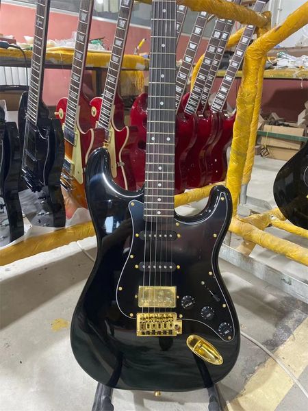 st electric guitar black color golden hardware rosewood fingerboard guitars guitarra
st electric guitar black color golden hardware rosewood fingerboard guitars guitarra