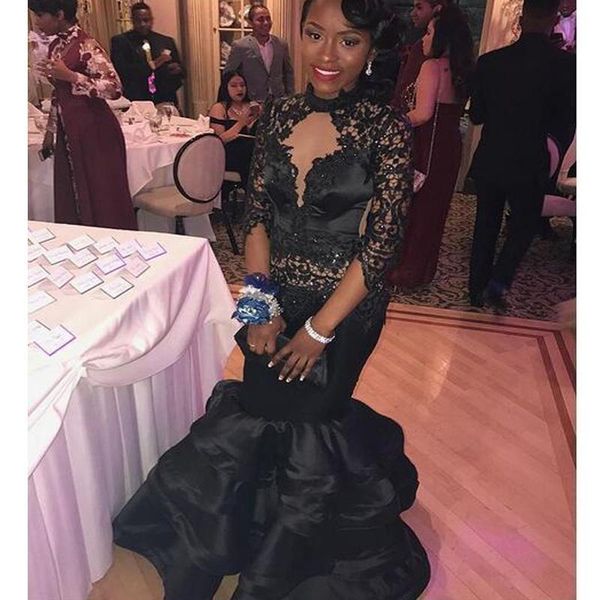 black lace mermaid prom dresses 2021 long sleeves high neck tiered african girl evening dress women long party gowns customize p32
black lace mermaid prom dresses 2021 long sleeves high neck tiered african girl evening dress women long party gowns customize p32