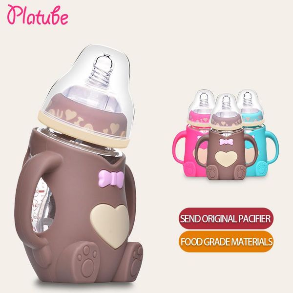 baby bottles# 240ml silicone milk feeding bottle mamadeira vidro bpa safe infant juice water cup glass nursing feeder 
baby bottles# 240ml silicone milk feeding bottle mamadeira vidro bpa safe infant juice water cup glass nursing feeder