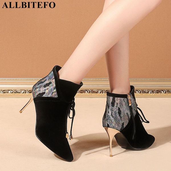 boots allbitefo golden heel soft sheepskin genuine leather women motocycle high heels ankle shoes, Black
boots allbitefo golden heel soft sheepskin genuine leather women motocycle high heels ankle shoes, Black