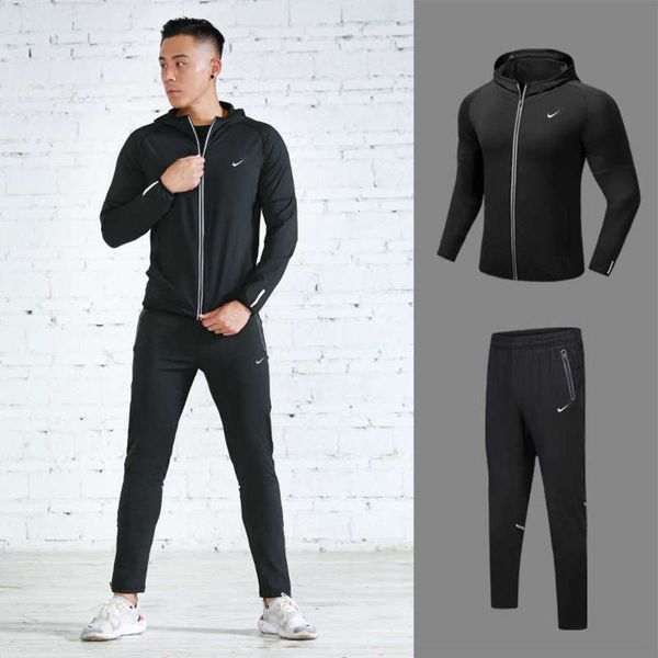 long autumn spring sleeve coat and men's large size sports running fitness suit slim fit quick dry tight clothes batch, Gray
long autumn spring sleeve coat and men's large size sports running fitness suit slim fit quick dry tight clothes batch, Gray