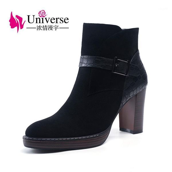 leisure real kid suede plus size 34-41 ankle boots zip universe handmade short plush women winter black 9cm heels shoes h1851
leisure real kid suede plus size 34-41 ankle boots zip universe handmade short plush women winter black 9cm heels shoes h1851