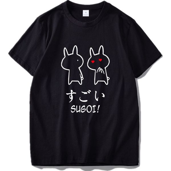 sport sugoi rabbit t shirt cute anime of japan original design 100% cotton tee black short sleeved kawaii tshirt eu size
sport sugoi rabbit t shirt cute anime of japan original design 100% cotton tee black short sleeved kawaii tshirt eu size