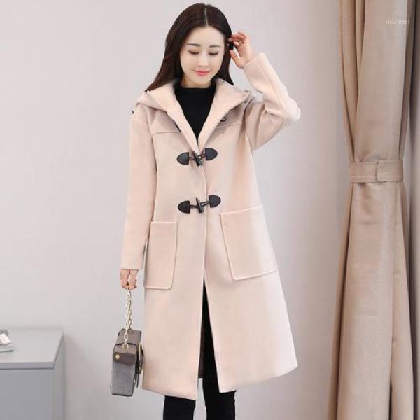 womens trend thickening medium long woollen cloth coat 2019 autumn winter womans new fashion bullhorn buckle woollen overcoats1, Black
womens trend thickening medium long woollen cloth coat 2019 autumn winter womans new fashion bullhorn buckle woollen overcoats1, Black