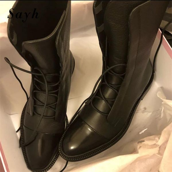 boots winter fashion platform women black leather flats bandage mid calf design motorcycle
boots winter fashion platform women black leather flats bandage mid calf design motorcycle