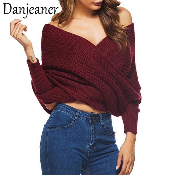 danjeaner long sleeve sweaters women autumn off shoulder wrap knitted sweaters v neck slim pullovers jumper shawl y200720, White;black
danjeaner long sleeve sweaters women autumn off shoulder wrap knitted sweaters v neck slim pullovers jumper shawl y200720, White;black