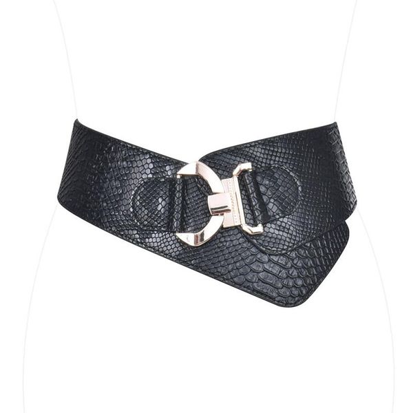 women's elastic belt wild python pattern decoration sweater coat girdle women belt simple retro down dress leather girdle, Black;brown
women's elastic belt wild python pattern decoration sweater coat girdle women belt simple retro down dress leather girdle, Black;brown