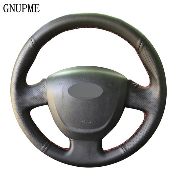 diy hand-stitched steering wheel cover black artificial leather car steering wheel covers for lada granta 2011-2020
diy hand-stitched steering wheel cover black artificial leather car steering wheel covers for lada granta 2011-2020