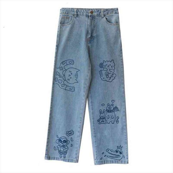 cute cat print jeans femme autumn kawaii loose womens fashion trousers funny korean high waist harajuku trendy pants females, Black;white
cute cat print jeans femme autumn kawaii loose womens fashion trousers funny korean high waist harajuku trendy pants females, Black;white