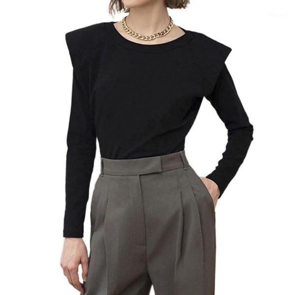 spring autumn women fashion long sleeve shoulder pads ladies solid color blouse for work daily wear1, White
spring autumn women fashion long sleeve shoulder pads ladies solid color blouse for work daily wear1, White