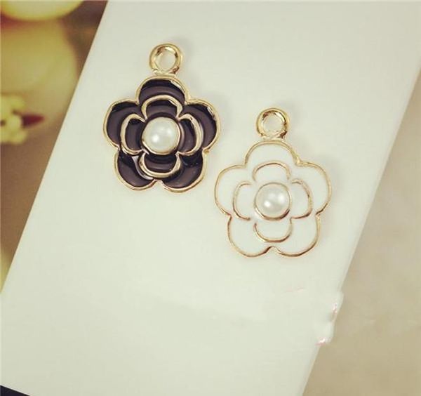 black enamel camellia pendant charms prong white pearl fit for diy hair accessories bracelet necklace jewelry wmtwac bdegarden, Bronze;silver
black enamel camellia pendant charms prong white pearl fit for diy hair accessories bracelet necklace jewelry wmtwac bdegarden, Bronze;silver
