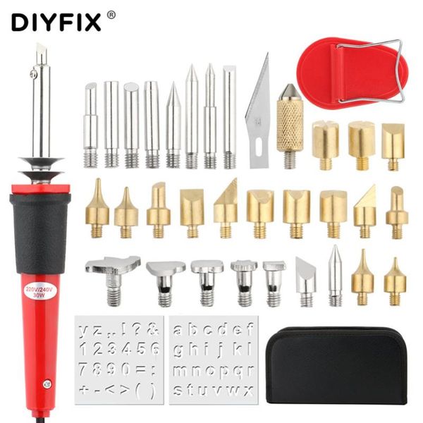 diyfix 30w adjustable soldering iron carving pyrography tools set wood embossing burning soldering pen set welding tips kit
diyfix 30w adjustable soldering iron carving pyrography tools set wood embossing burning soldering pen set welding tips kit